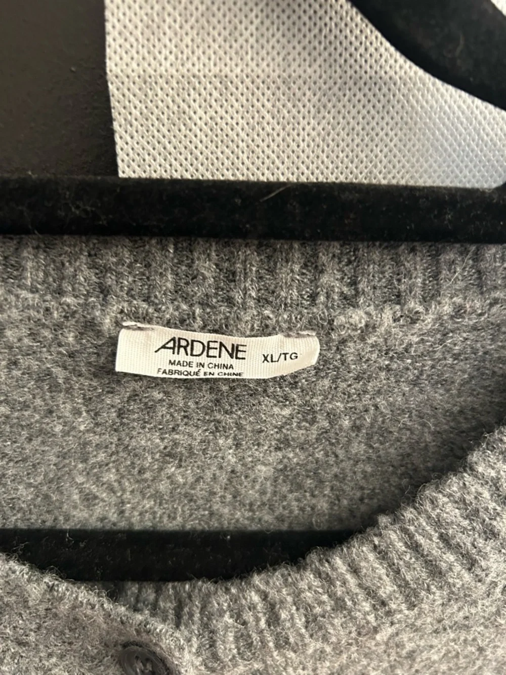 Ardene Gray Button-Up Crewneck Cardigan - Picture 4 of 7